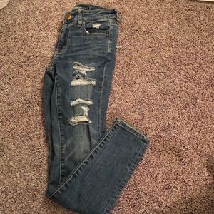 american eagle hi rise jegging